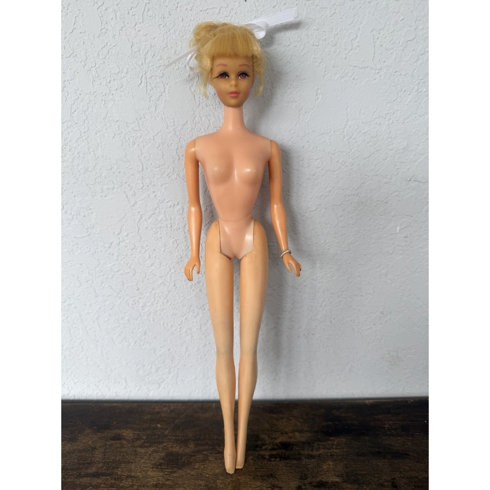 VTG 1960s Francie Barbie Doll Head Mattel Japan TNT Body Mod Era TLC Rooted Lash